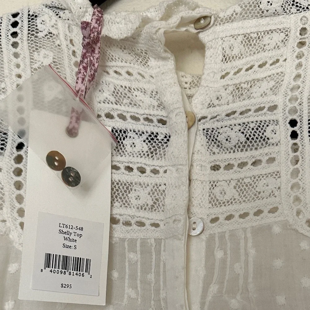 NWT LoveShackFancy Shelly Top - Picture 6 of 9